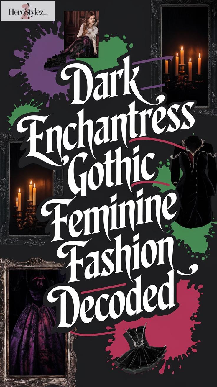 Dark Enchantress: Gothic Feminine Fashion Decoded
