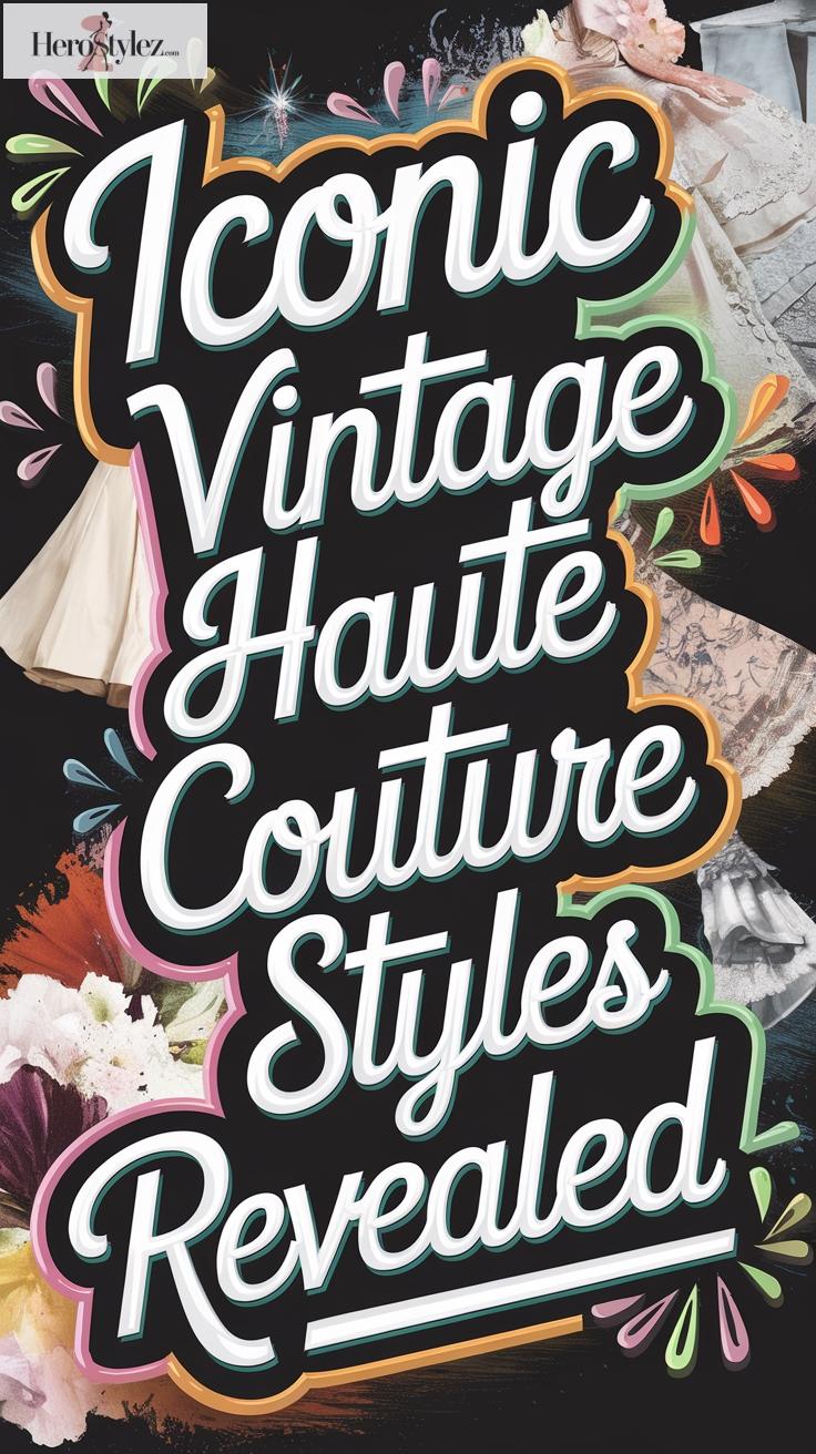 10 Iconic Vintage Haute Couture Gown Styles Revealed