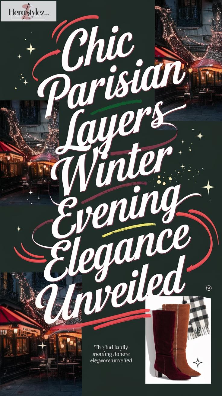 Chic Parisian Layers: Winter Evening Elegance Unveiled