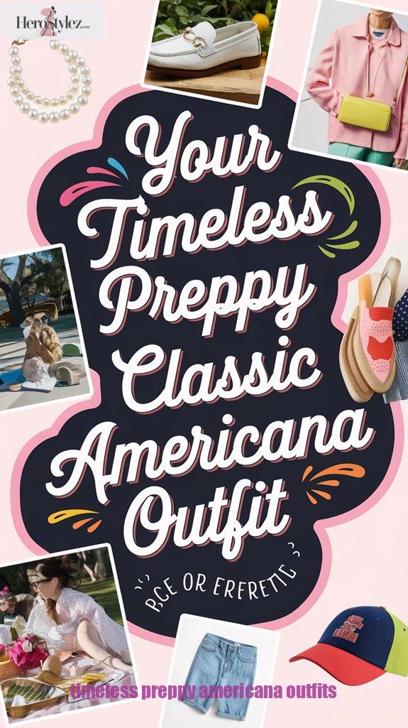timeless preppy americana outfits