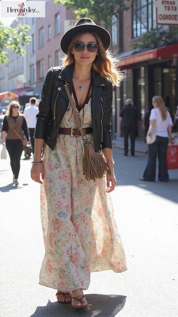 boho chic layered styling