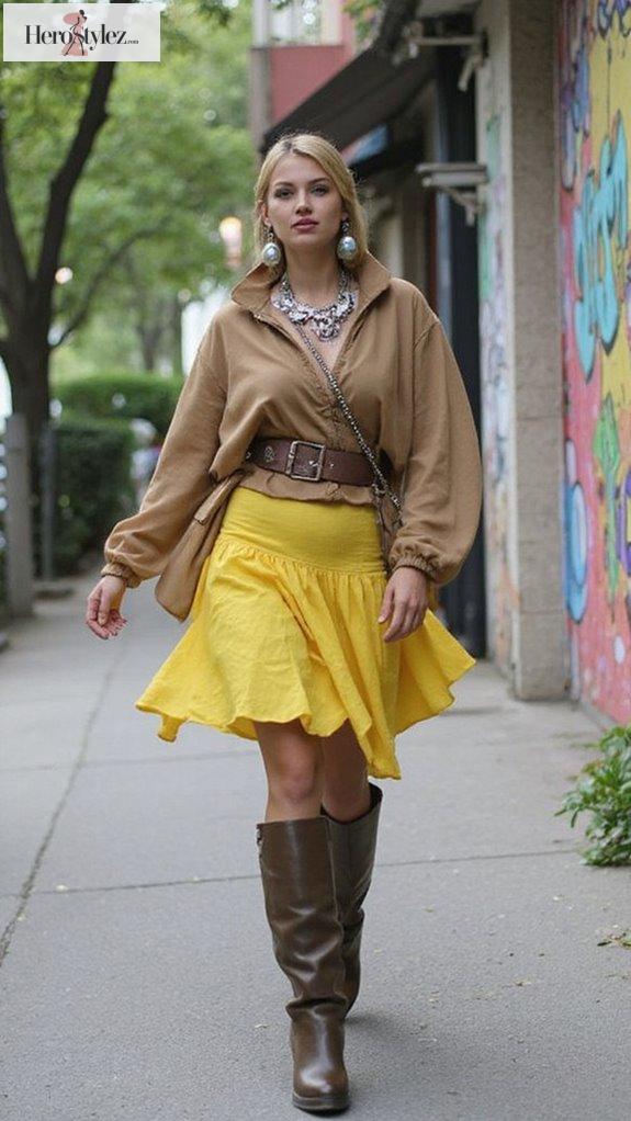 bold accessories and footwear