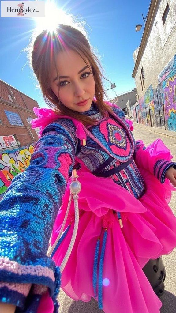 bold colorful digital wearables