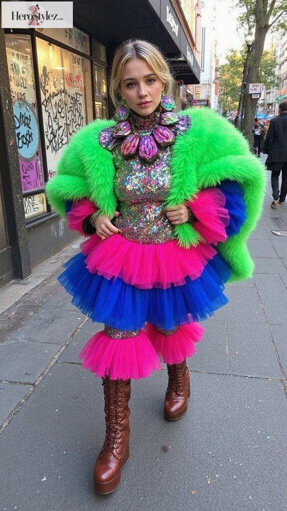 bold colorful expressive fashion