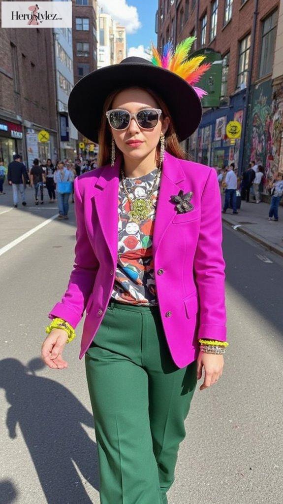 bold colors unique style