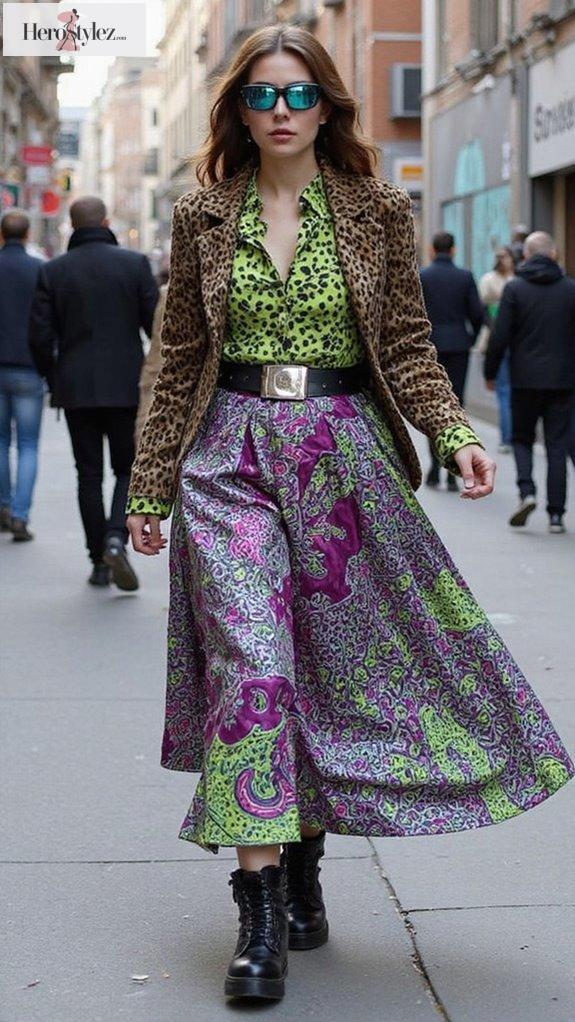 bold expressive maximalist outfits