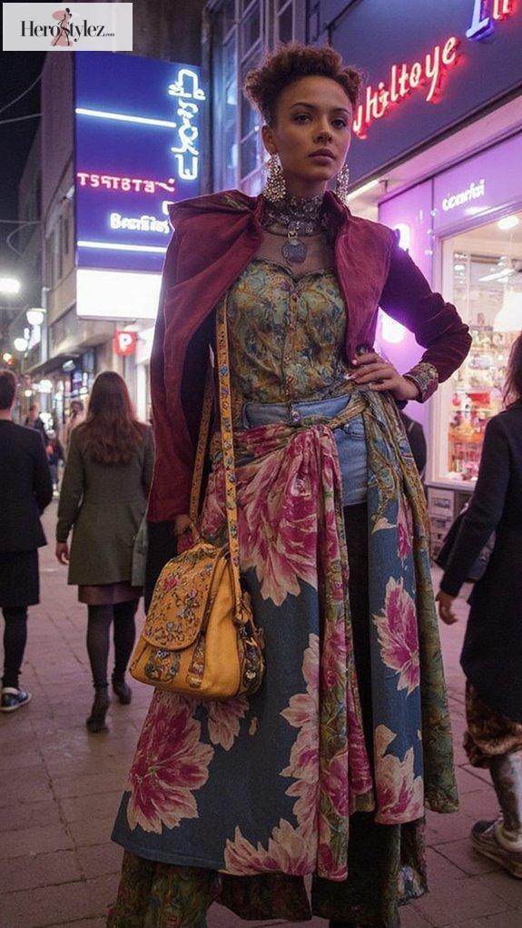 bold expressive textile layering