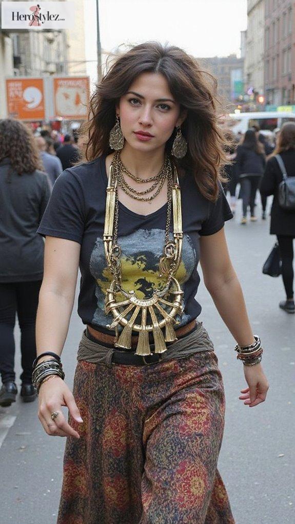 bold jewelry for maximalism