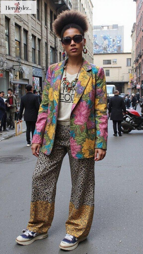 bold layers vibrant fashion