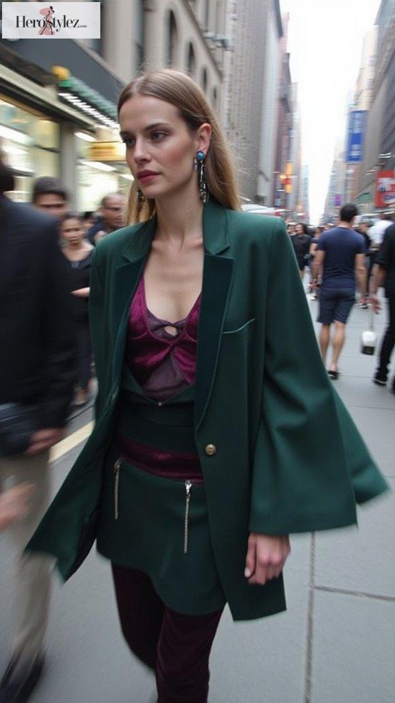 bold vibrant maximalist fashion