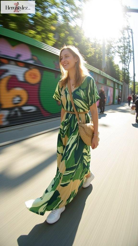 botanical digital print fashion