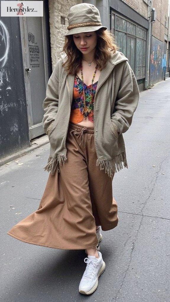 chic streetwear boho fusion