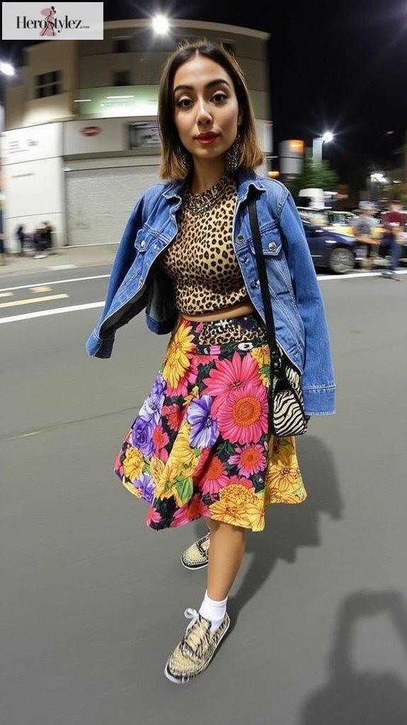 eclectic styling creates visual balance