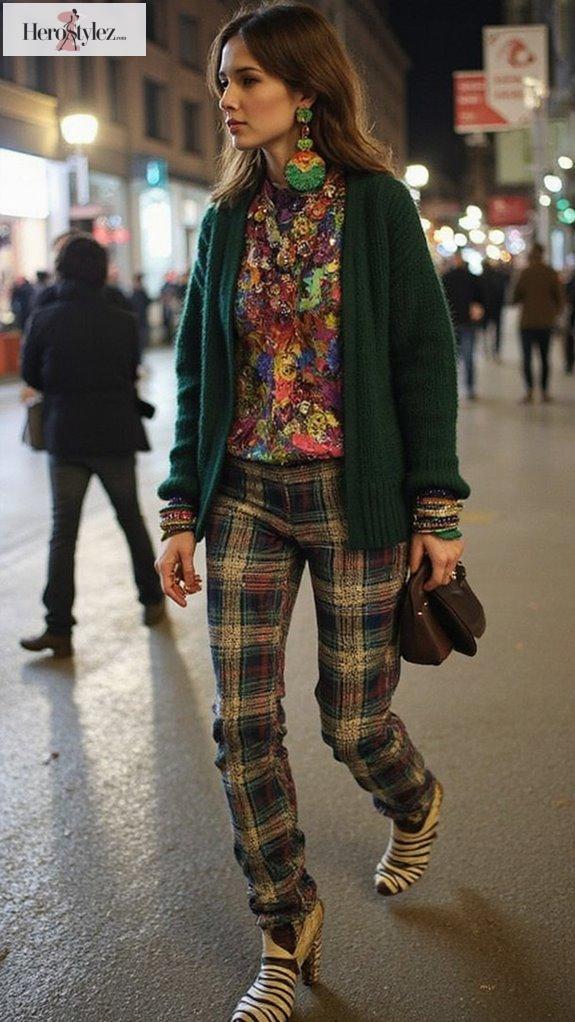eclectic vibrant fashion expression
