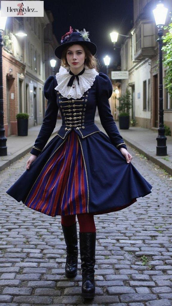 glamorous victorian inspired fashion fusion