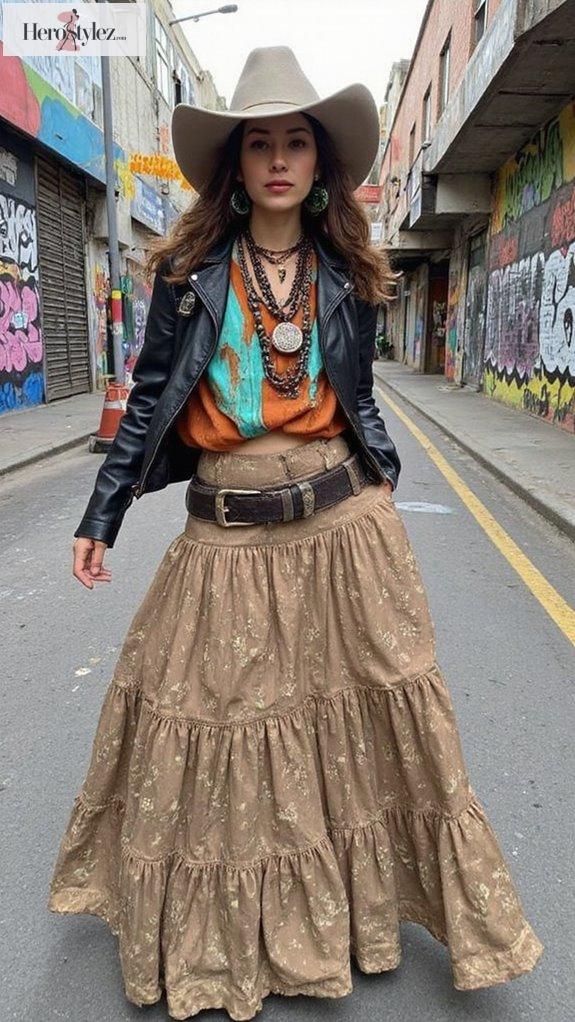 layered boho chic maximalism style