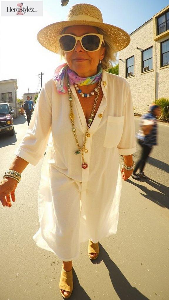 layered coastal grandma accessories