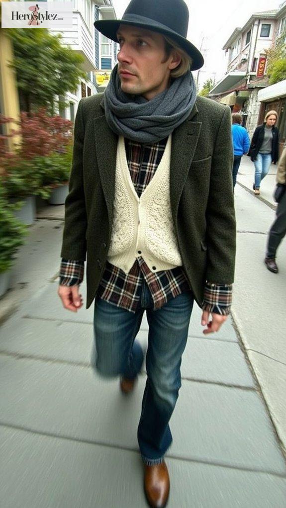 layered textures and styles
