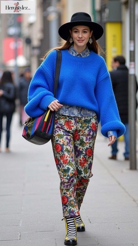 layered vibrant bold fashion