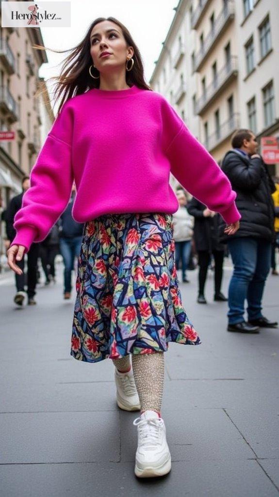 luxe vibrant oversized athleisure