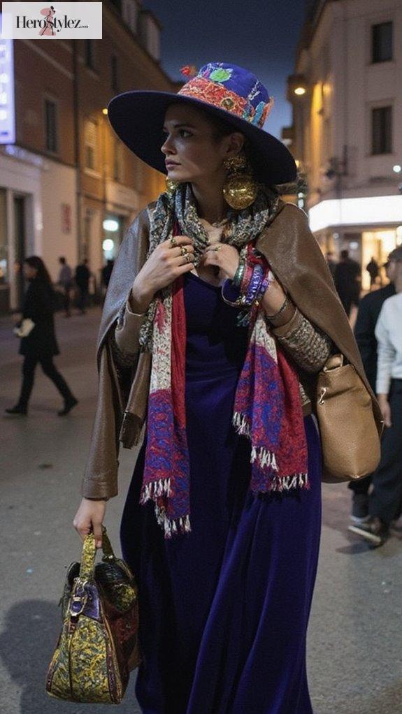 maximalist accessories for dresses