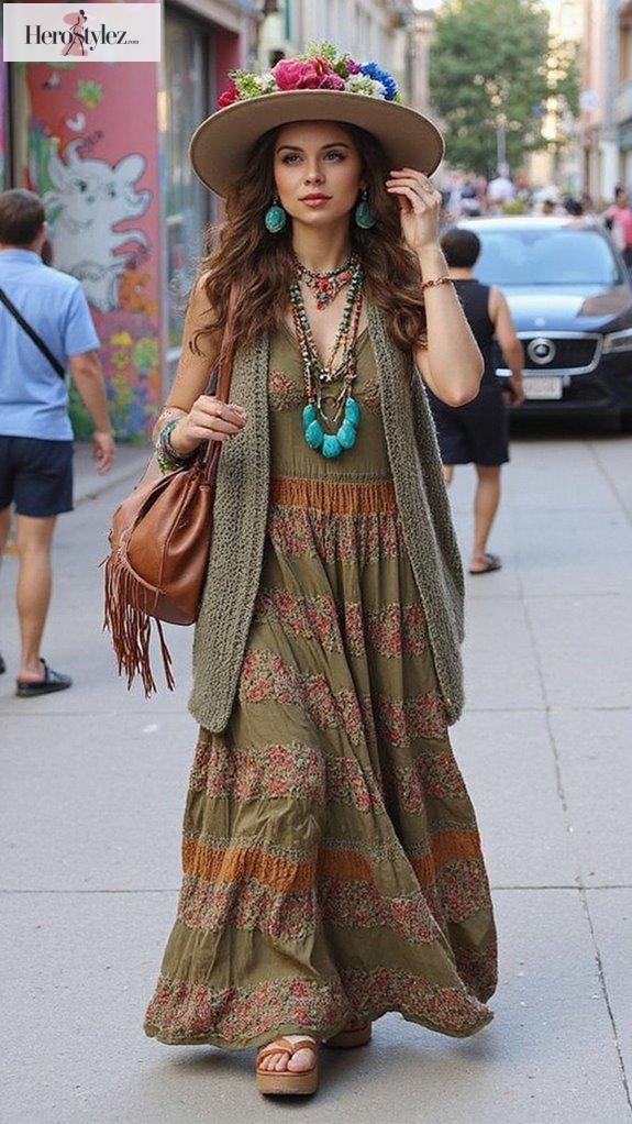 maximalist boho fashion statement
