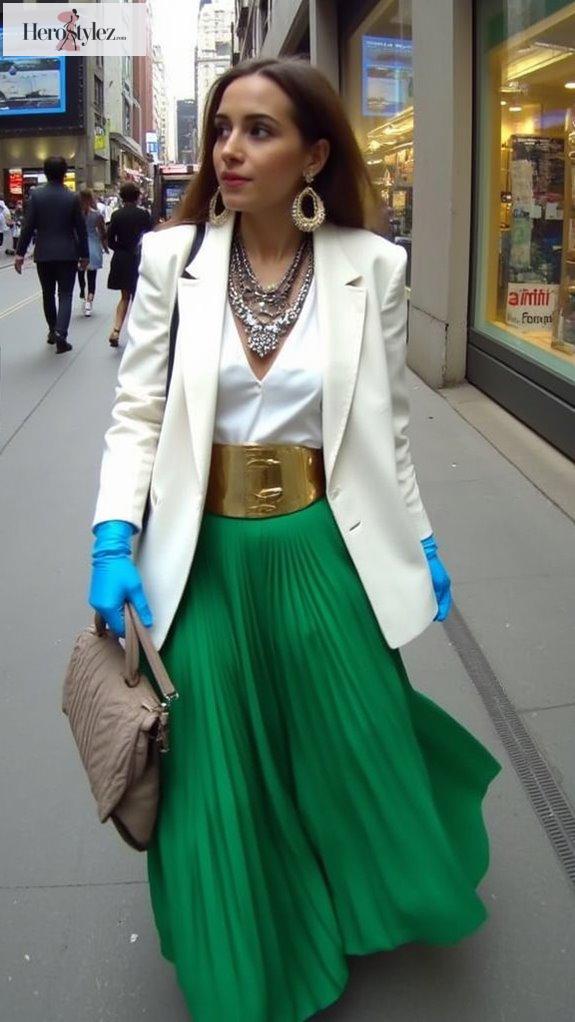 maximalist neutral outfit inspo