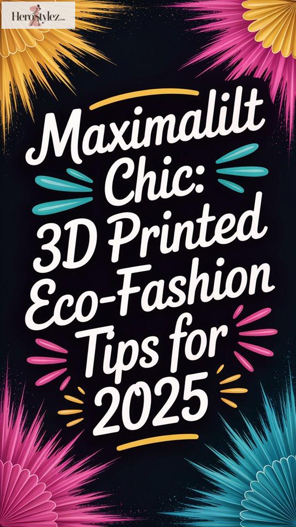 Maximalist Chic: 3D Printed Eco-Fashion Tips for 2025