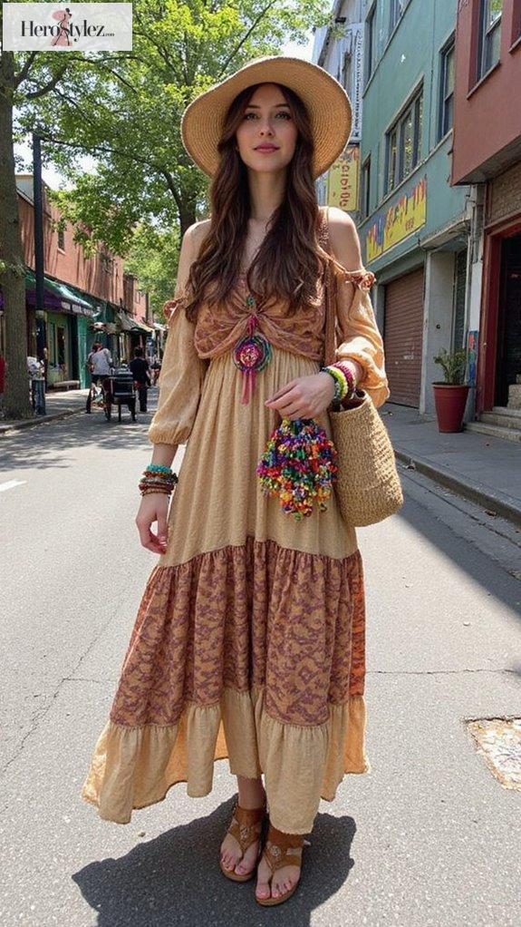 sustainable boho chic outfits