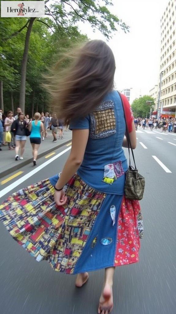 sustainable experimental upcycled fashion