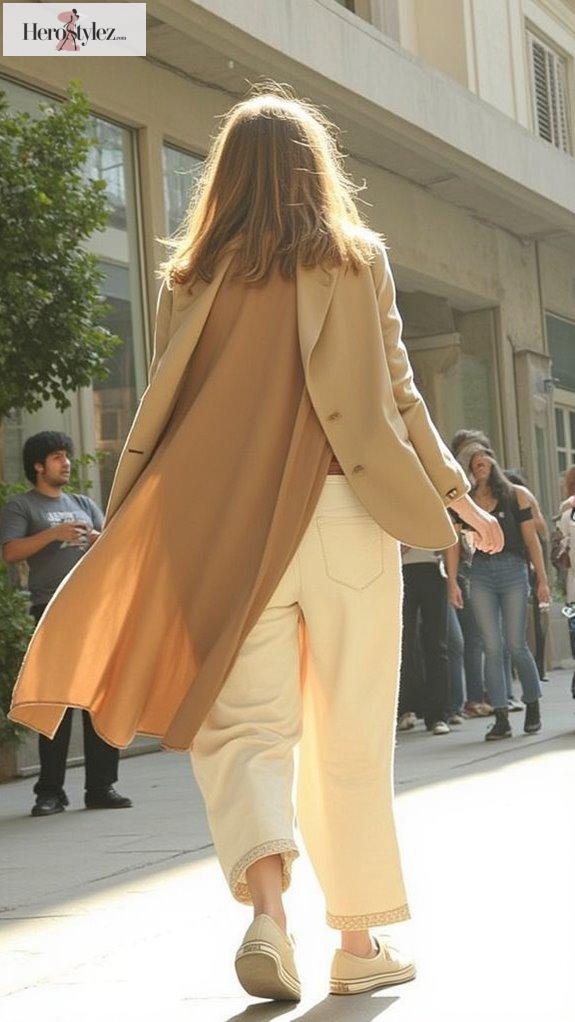 understated tan and beige