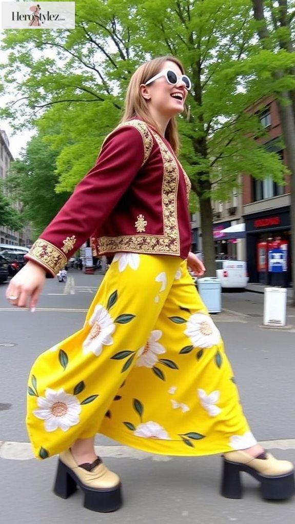 vibrant colors and prints