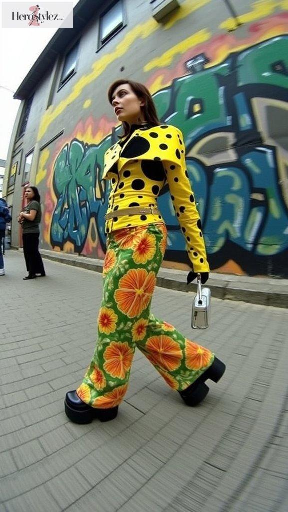vibrant experimental fashion prints