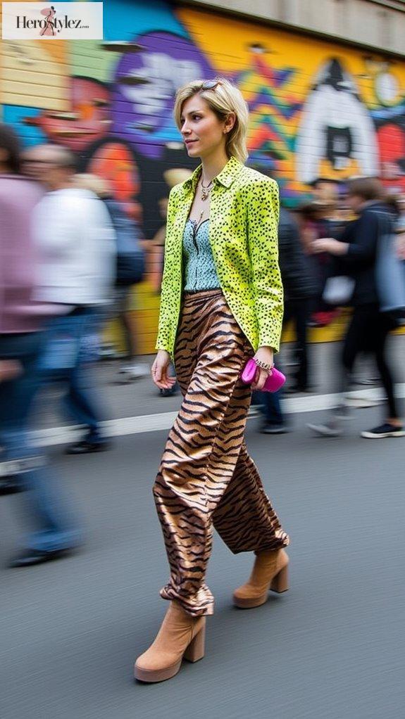vibrant hues and textures