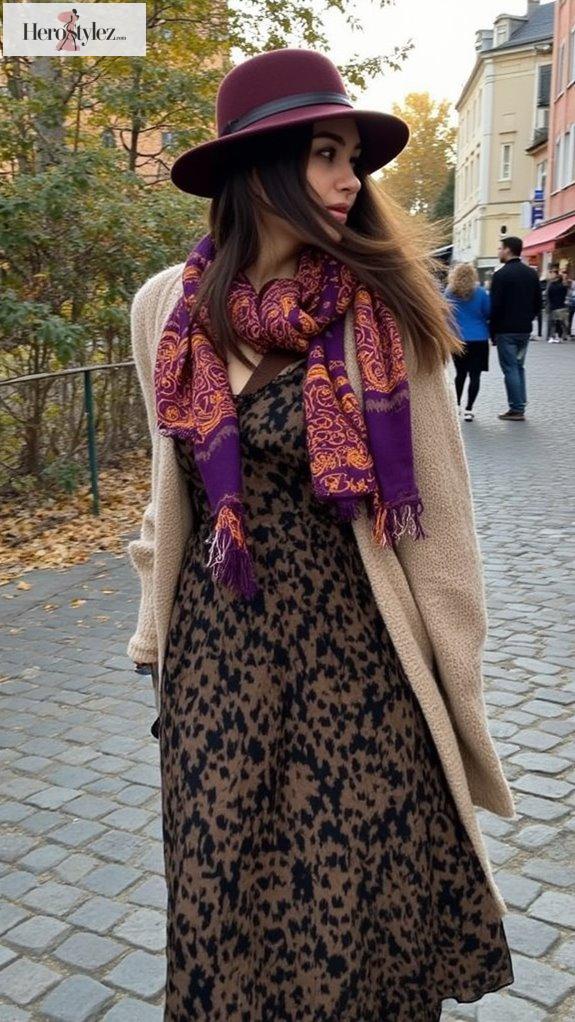 accessorize with scarves hats