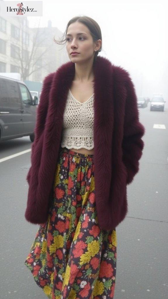 boho chic winter styling