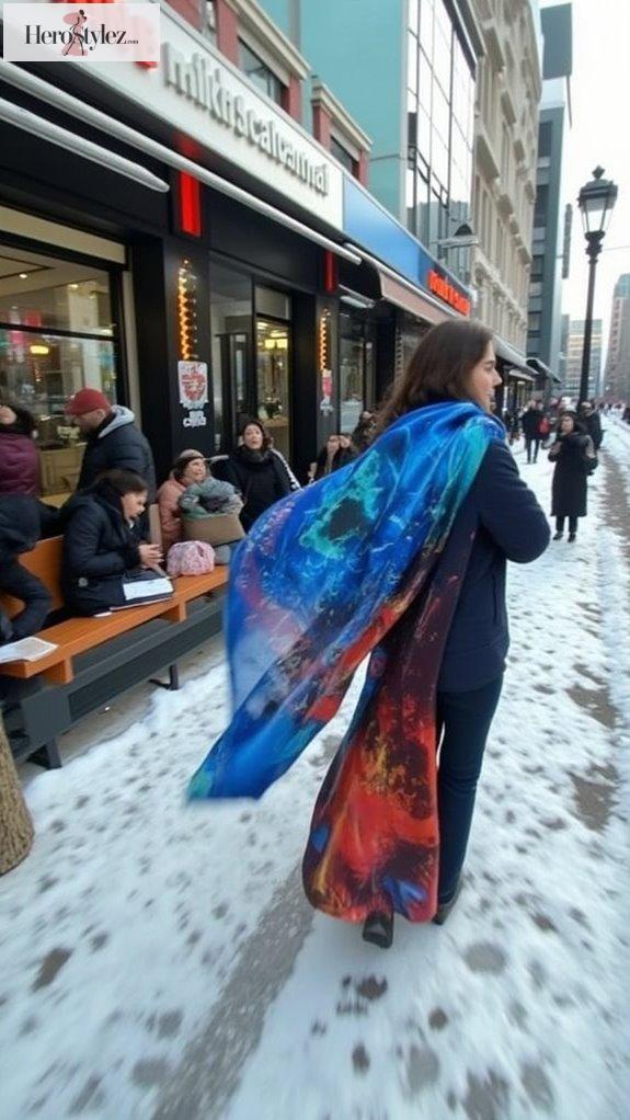 bold colorful wearable art