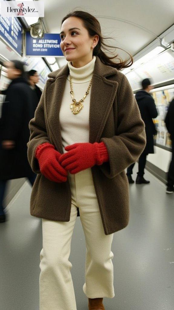 bold knit subway fashion