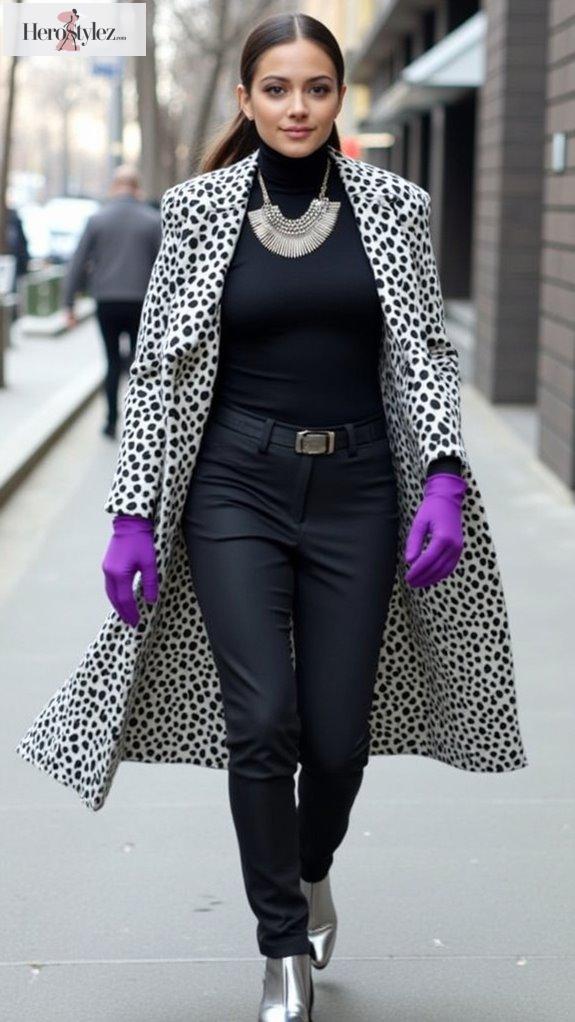 bold winter fashion combinations