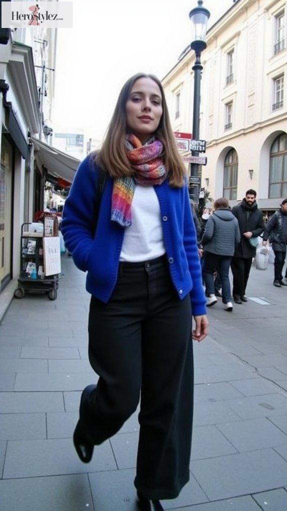 chic cashmere coordinated outfits