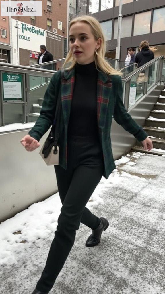 chic layers for subway style