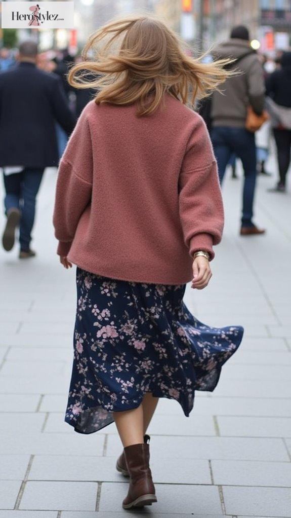 chic oversized sweater styling