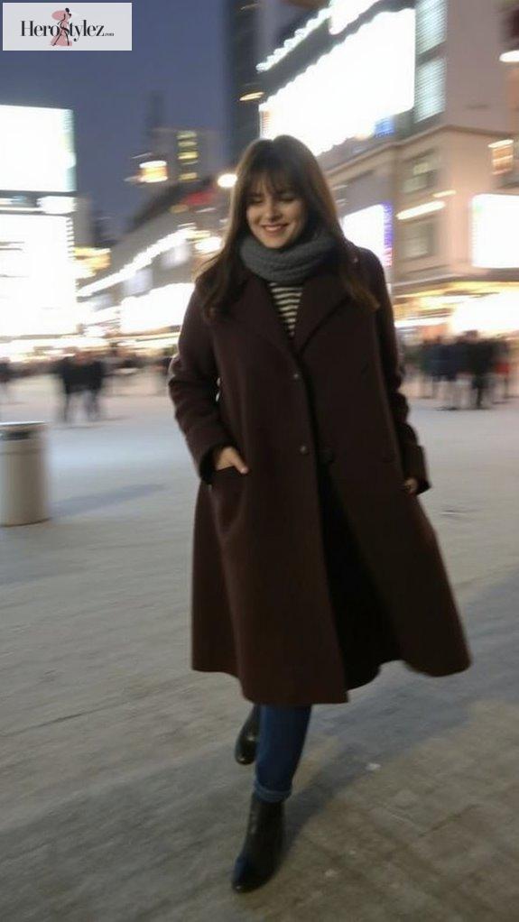 chic oversized wool coat