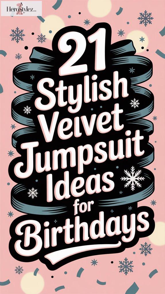 21 Chic Velvet Jumpsuit Looks for Birthday Nights