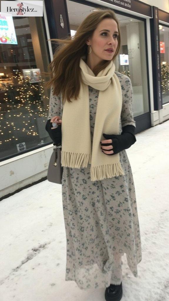 chic winter fashion layering