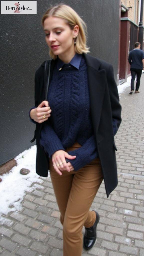 chunky knit winter chic