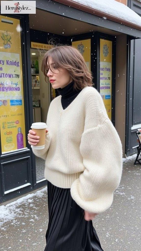 cozy chic oversized sweater