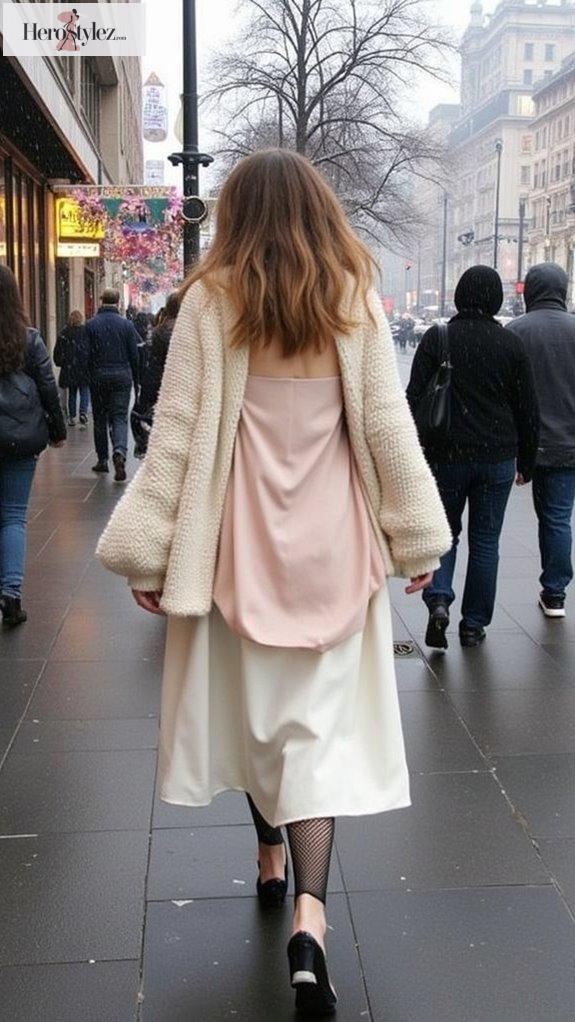 cozy layering with cardigans