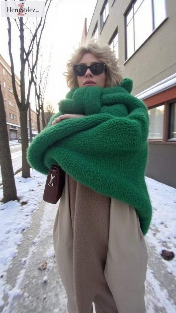 cozy oversized sweater trends