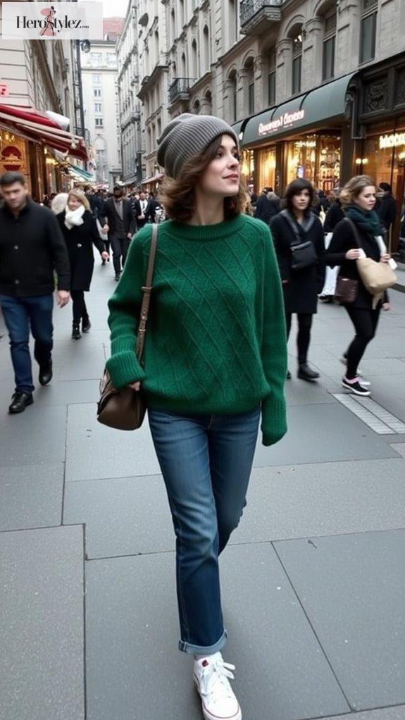 cozy oversized weekend outfit